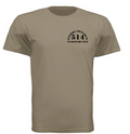 LA-State T-Shirt - Short Sleeve - Tan - Black