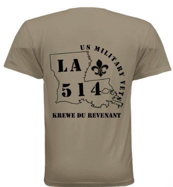 LA-State T-Shirt - Short Sleeve - Tan - Black